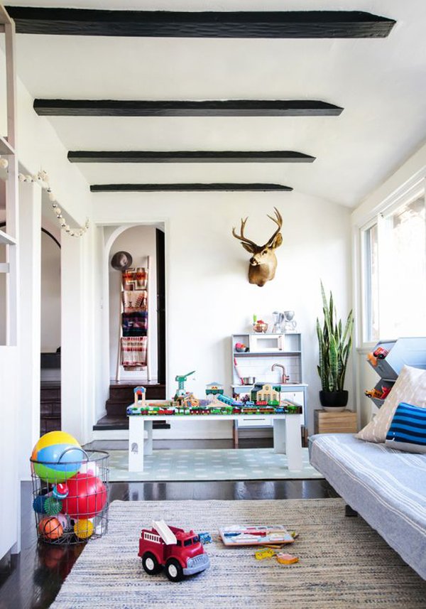 Living Room into a Creative Play Space for Kids