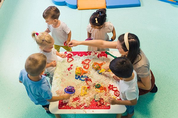 Using Sensory Play for Language Development in Babies